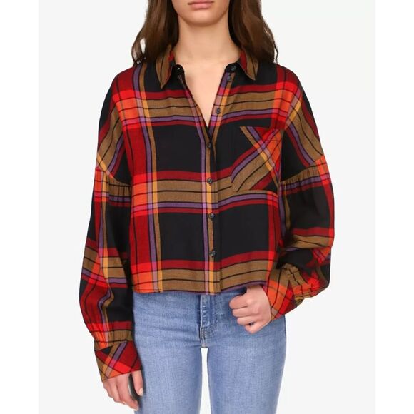 Sanctuary The Cabin Plaid Shirt In Carson Plaid - XL - Picture 1 of 3